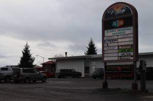 A retail complex in the 9100 block of Glacier Highway is where investigators with the Southeast Alaska Cities Against Drugs (SEACAD) task force arrested David Melvin Cox Jr., 35, on drug charges Thursday afternoon, according to the Juneau Police Department. JPD said Cox, when approached, re-entered a business, attempting to discard drugs and cash before surrendering. (Meredith Jordan/ Juneau Empire)