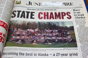 This is a photo of the front page of the Juneau Empire on Oct. 23, 2005. (Mark Sabbatini / Juneau Empire)