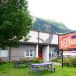 Flags fly outside the Juneau Arts and Culture Center on July 25, just before the Juneau Arts and Humanities Council officially celebrated its 50 anniversary. (Mark Sabbatini / Juneau Empire File)