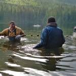 Fishers set out equipment a short distance from shore in the Tongass National Forest. A collective $110 million in public investment for mariculture in Alaska is occurring via federal and other funding. (Courtesy Photo/U.S. Forest Service)