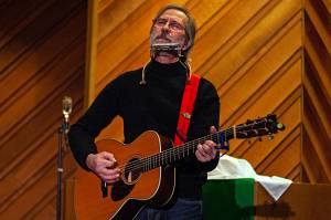 Riley Woodford performs during the Gold Street Music Concert Series in 2020. He will return to perform solo and emcee the first show of this years series at 7:30 p.m. Saturday at the Church of the Holy Trinity. (Photo courtesy of Gold Street Music)