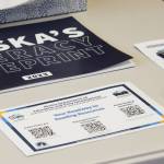 Materials with information about the Alaska Reads Act are displayed on a table near the entrance to Hope School on Wednesday, Oct. 18, 2023, in Hope, Alaska. (Ashlyn OHara/Peninsula Clarion)