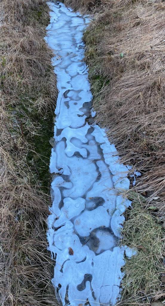 A frozen creek from the ridge above Granite Creek Basin on Oct. 25. (Photo by Denise Carroll)