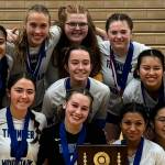 The Thunder Mountain High School volleyball team, seen here in the official program for the 2023 Alaska School Activities Associations 4A Volleyball Championship, lost their opening game of the double-elimination tournament to South Anchorage High School on Thursday. (Photo courtesy of ASAA)