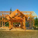 The frame of a house waits further construction in Yakutat with the assistance of the Tlingit Haida Regional Housing Authority. On Monday the housing authority received a $2 million grant intended to help more than 100 families in Southeast Alaska with loans and other housing assistance. (Photo courtesy of the Tlingit Haida Regional Housing Authority)