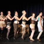 Meredith Jordan/ Juneau Empire
The women of the Kit Kat Club in Cabaret take center stage during a rehearsal Monday night at McPhetres Hall for the production by Theatre in the Rough that opens Friday