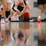 Basketball players face off at Juneau-Douglas High School: Yadaa.at for a basketball game in December 2022. (Clarise Larson / Juneau Empire File)