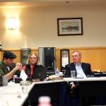 Leaders at Bartlett Regional Hospital discuss staffing matters during a board of directors meeting Oct. 30 in the hospitals administration building. The board is among several city governing bodies seeking new members. (Mark Sabbatini / Juneau Empire File)