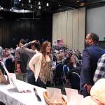 Attendees at the Friends of NRA  Juneaus banquet in 2019 talk near auction tables at Centennial Hall. The fundraising event is resuming Saturday after a four-year COVID-19 disruption. (Photo courtesy of Friends of NRA  Juneau)