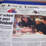 The front page of the Juneau Empire on Nov. 30, 2005. (Photo by Mark Sabbatini / Juneau Empire)