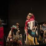 The Dakhká Khwáan Dancers, who were named lead dance group for Celebration 2024. (Photo by Nobu Koch courtesy of Sealaska Heritage Institute)