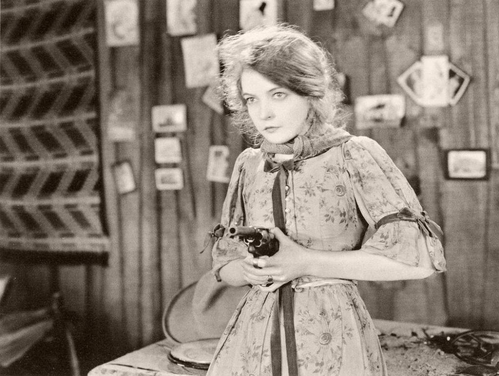 Lilian Gish stars in the 1928 silent film The Wind, which is being shown with a live musical soundtrack Sunday at the Gold Town Theater. (Promotional photo by Metro-Goldwyn-Mayer)