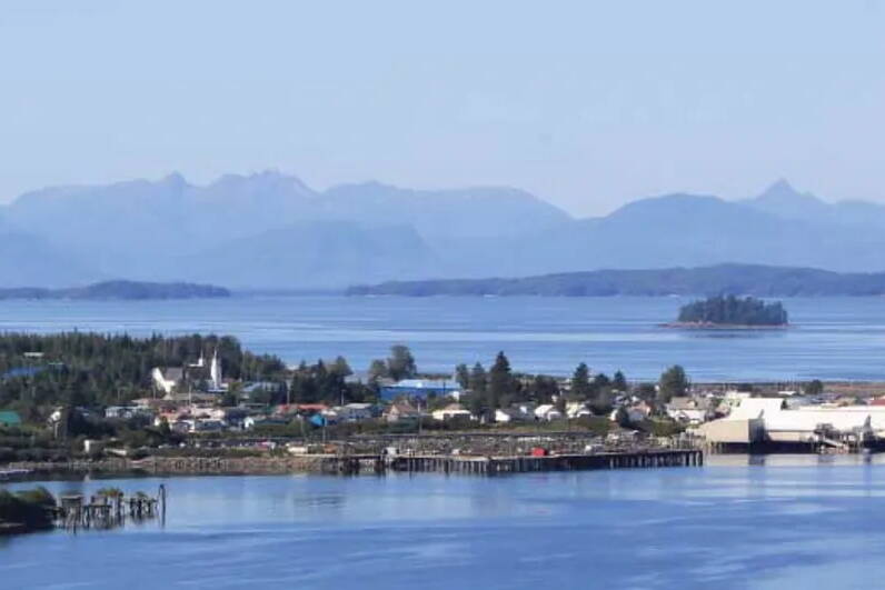 The Southeast Alaska village of Metlakatla. (Photo courtesy of the Alaska Department of Transportation and Public Facilities)