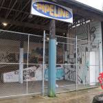 The gates are locked at the Pipeline Skate Park at midday Thursday, after Juneaus Parks and Recreation Department announced the facility will be open limited hours until further notice due to an increase in vandalism and drug paraphernalia. (Mark Sabbatini / Juneau Empire)