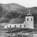 This photo provided by the Library of Congress shows the Russian Orthodox Church in Attu, Alaska, in 1938. Gregory Golodoff, who was 3 years old when his remote Alaska island was captured by Japanese troops and who became the last survivor among its 41 residents sent to Japan as prisoners, died Nov. 17, 2023. The island of Attu in the Aleutian chain was one of just a few U.S. territories taken by enemy forces during the war, and the American effort to reclaim it amid frigid rain, dense fog and hurricane-force winds was the only battle of the war fought on North American soil. (Courtesy of Library of Congress via AP)
