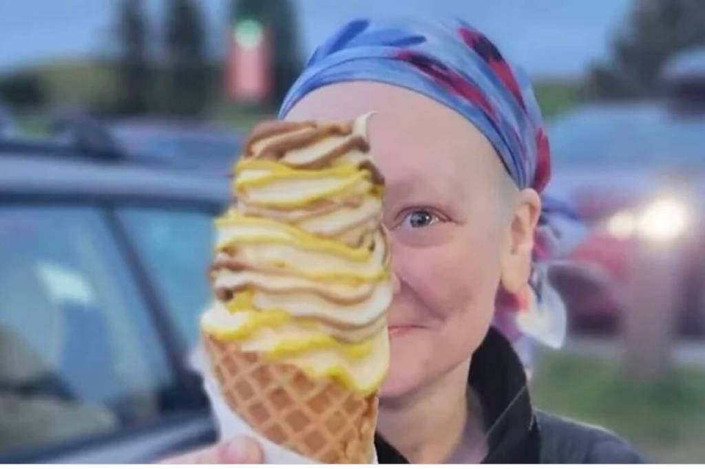 Marion Fawcett, a single mother in Juneau diagnosed with advanced-stage cancer, is seen here in a picture for a GoFundMe set up on behalf of her and her children. (Photo by Amber Nickerson)