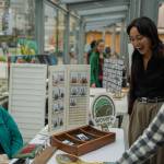Spruce Root, Sealaska Heritage Institute, Sealaska and Oweesta partner on a market for Indigenous vendors at Sealaska Plaza in downtown Juneau. (Photo by Ḵaa Yahaayí Shkalneegi Muriel Reid)