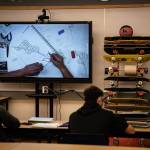 Charles Skultka Jr. teaches formline design during a Sitka High School class supported by Sitka Native Education Program and Sealaska Heritage Institute. (Photo by Bethany Goodrich)