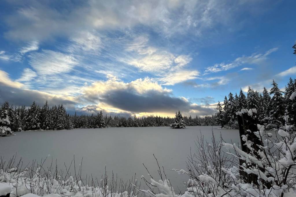 Afternoon skies at Mendenhall Campground on Dec. 16. (Photo by Deborah Rudis)