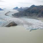 A glacier in northern British Columbia. Glacier retreat is opening up new streams and lakes that represent future habitats for species such as salmon. (Photo by Jonathan Moore)