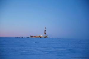 An exploration rig operates in the winter of 2019 at ConocoPhillips Alaska Inc.s Willow prospect. The company announced on Friday that it made its final investment decision in favor of developing the huge prospect. (Photo provided by ConocoPhillips)