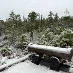 A cold and wet place to take a break along the Outer Point Trail on Jan. 2. (Photo by Deana Barajas)