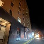 The Mendenhall Towers apartment building on early Sunday morning, where a fire in a second-story apartment caused about $100,000 in damage. (Photo by Capital City Fire/Rescue)