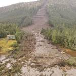 The result of the Wrangell landslide is seen on Nov. 20. (Alaska Department of Transportation and Public Facilities photo)