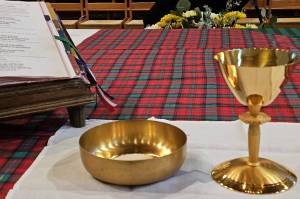 Communion during Mass on Sunday at St. Pauls Catholic Church. (Photo by Gina Del Rosario)
