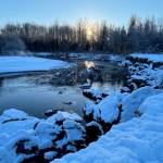 Photo by Denise Carroll
Sunrise reaching Cowee Creek on Jan. 6.