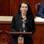 Screenshot from official U.S. House of Representatives video feed
U.S. Rep. Mary Peltola, D-Alaska, talks about issues of concern regarding the proposed merger of supermarket chains Kroger and Albertson during a floor speech in the House chamber on Wednesday.