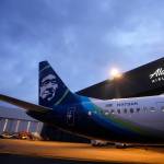 An Alaska Airlines Boeing 737 Max 9 awaits inspection at the airlines hangar at Seattle-Tacoma International Airport on Jan. 10, 2024, in SeaTac, Wash. Alaska Airlines has begun flying Boeing 737 Max 9 jetliners again for the first time Friday, Jan. 26, since they were grounded after a panel blew out of the side of one of the airlines planes. (AP Photo/Lindsey Wasson, File)