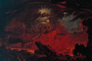 John Martins painting Fallen Angels in Hell, circa 1841. (Public domain via The Yorck Project)