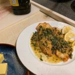 Finished rockfish fillets with sauce and garnishes. (Photo by Patricia Schied)