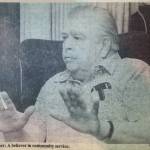 Felix Toner, a Juneau resident who was active in fighting efforts to move the capital, was named Citizen of the Year award at the Juneau Chamber of Commerces annual banquet on Jan. 30, 1984. (Brian Wallace / Juneau Empire file photo)