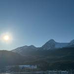 UFO(?) spotted over the Douglas range on Feb. 8. (Photo by Denise Carroll)