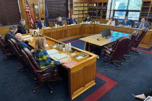 The Alaska House Finance Committee is seen on Thursday. (Photo by James Brooks/Alaska Beacon)