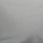 A man walks a Fairbanks street during an ice-fog episode in January 2012. (Photo by Ned Rozell)