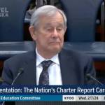 Paul Peterson, author of the Harvard study on national charter school performance. (KTOO 360TV screenshot)