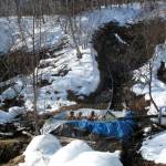Horner Hot Springs is located just off the Yukon River between the villages of Ruby and Tanana. (Photo by Ned Rozell)