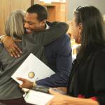 Members of the Alaska House of Representatives celebrate the passage of a sweeping education bill on Thursday. (Ashlyn OHara/Peninsula Clarion)