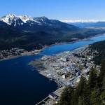 A view of Gastineau Channel, where a second crossing between Juneau and Douglas north of the current bridge is in the evaluation stage. (City and Borough of Juneau photo)