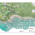 A blueprint shows plans for a geotechnical exploration/bathymetry survey scheduled at Cascade Point this summer for a proposed ferry terminal. (Alaska Department of Transportation and Public Facilities)