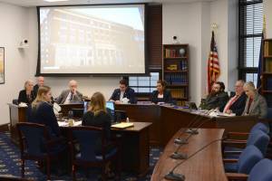 The Alaska House Education Committee is seen on Monday, March 20, 2023. (James Brooks/Alaska Beacon)