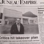 The front page of the Juneau Empire on March 3, 1994. (Mark Sabbatini / Juneau Empire)