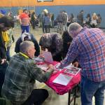 Students at Yaaḵoosgé Daakahídi High School participate in a Financial Reality Fair. (Photo courtesy of John Paul / Yaaḵoosgé Daakahídi High School)