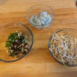 Spring roll ingredients ready for assembly. (Photo by Patty Schied)