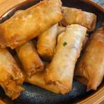 Finished crispy shrimp spring rolls. (Photo by Patty Schied)