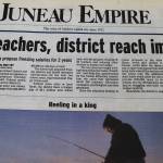 The front page of the Juneau Empire on March 19, 2004. (Mark Sabbatini / Juneau Empire)