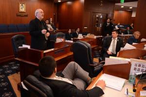 House Rules Committee Chair Craig Johnson, R-Anchorage, speaks in favor of House Bill 135 on Tuesday, May 16, 2023, in the Alaska House. (James Brooks/Alaska Beacon)